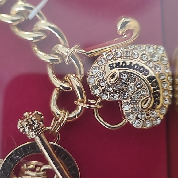 Juicy Couture Gold Charm Bracelet with Heart Pendant - Picture 5 of 9